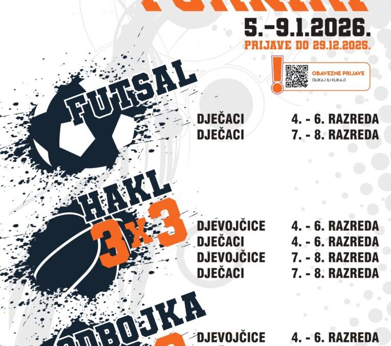 ODMORKO TURNIRI – 5. – 9.1.