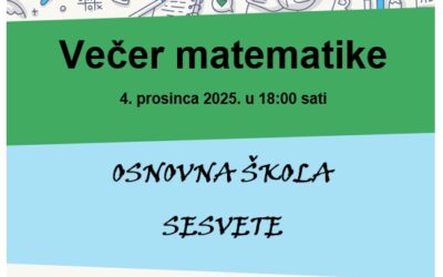 Poziv na Večer matematike