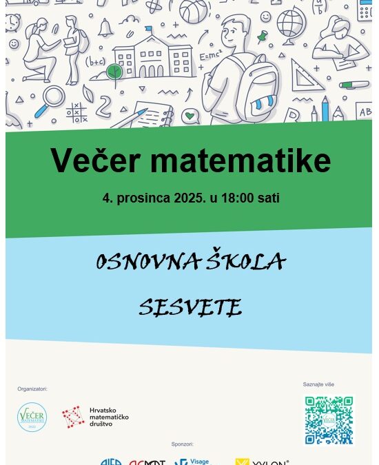 Poziv na Večer matematike