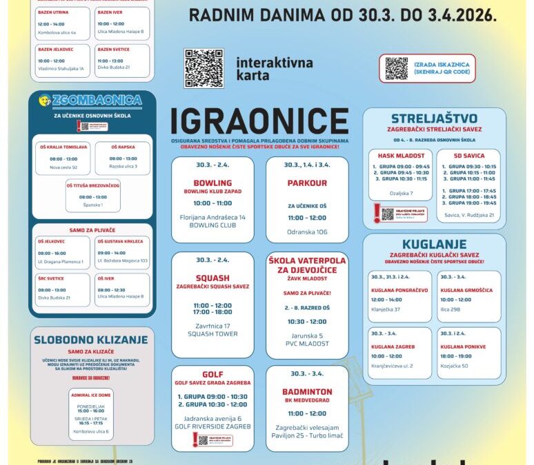 ODMORKO- PROLJEĆE 2026