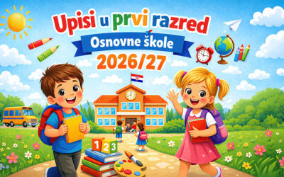 OBAVIJEST RODITELJIMA O TERMINIMA TESTIRANJA ZA UPIS U PRVI RAZRED