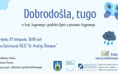 Tribina za roditelje pod nazivom””Dobrodošla, tugo!“